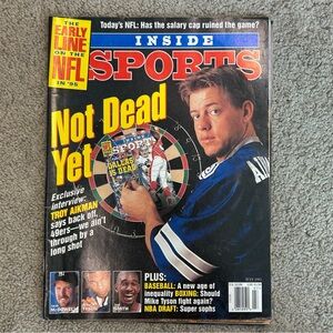 vintage July 1995 issue Inside Sports magazine features Troy Aikman collectible